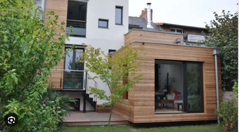 extension bois maison architecte
